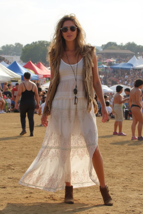 bohemian fringe vest outfit