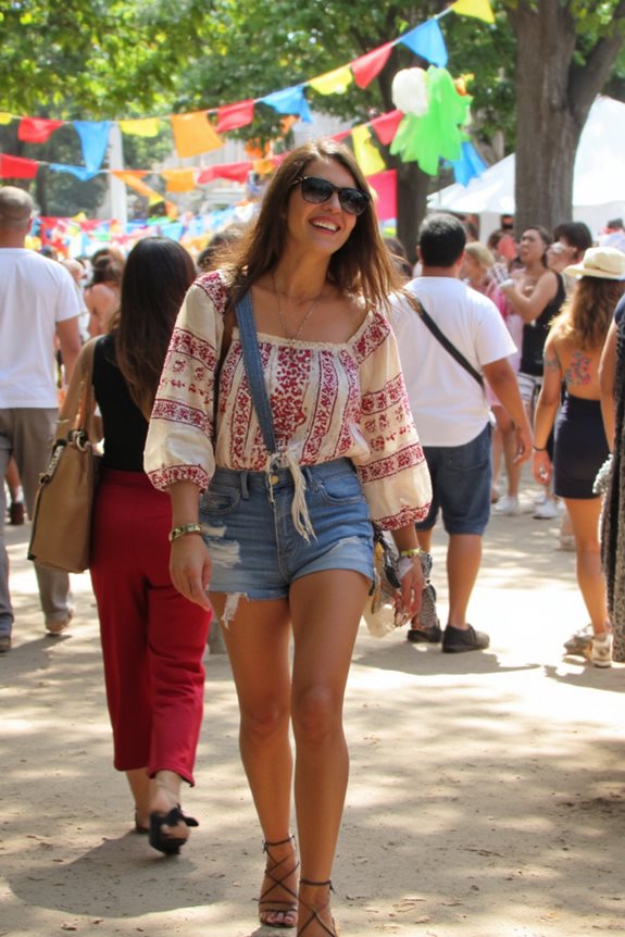 boho style festival outfit