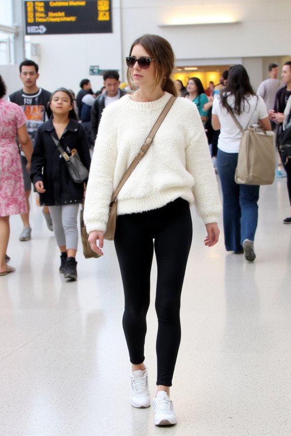 comfortable mom travel outfit