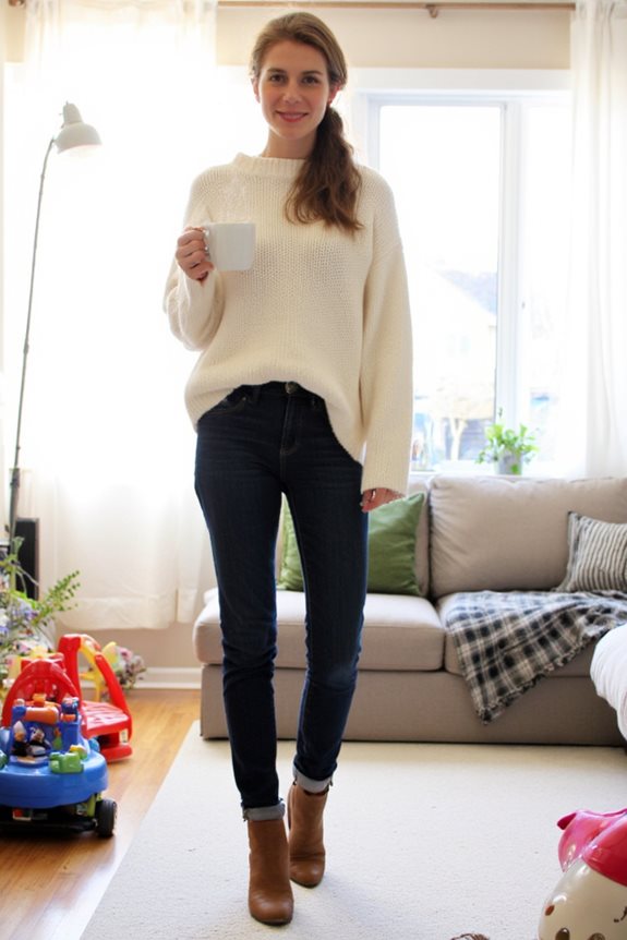 style tips for moms, confidence boosting go to outfit