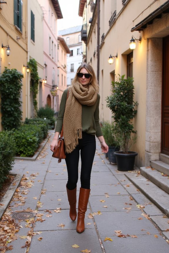 cozy autumn street style