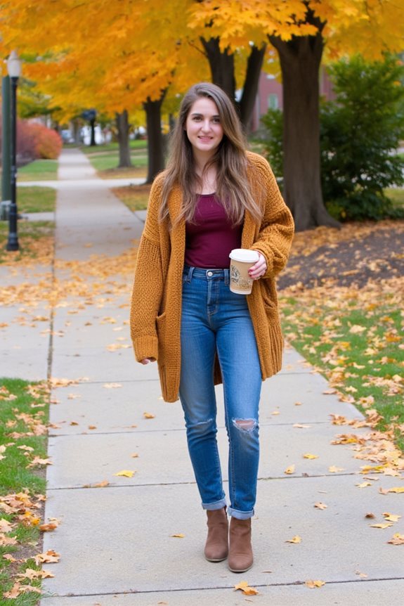 cozy chic college outfit