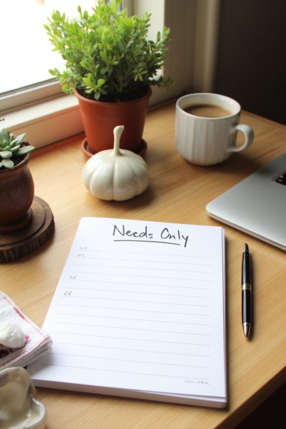 create a focused shopping list