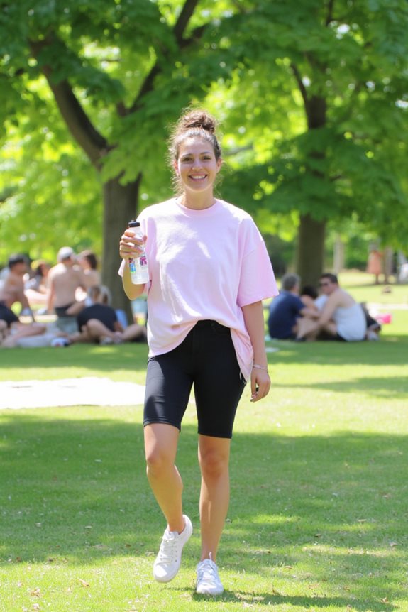 effortless oversized tee look