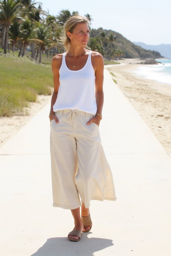 effortlessly chic travel outfit