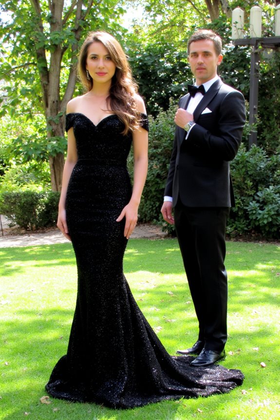glamorous floor length gowns tuxedos
