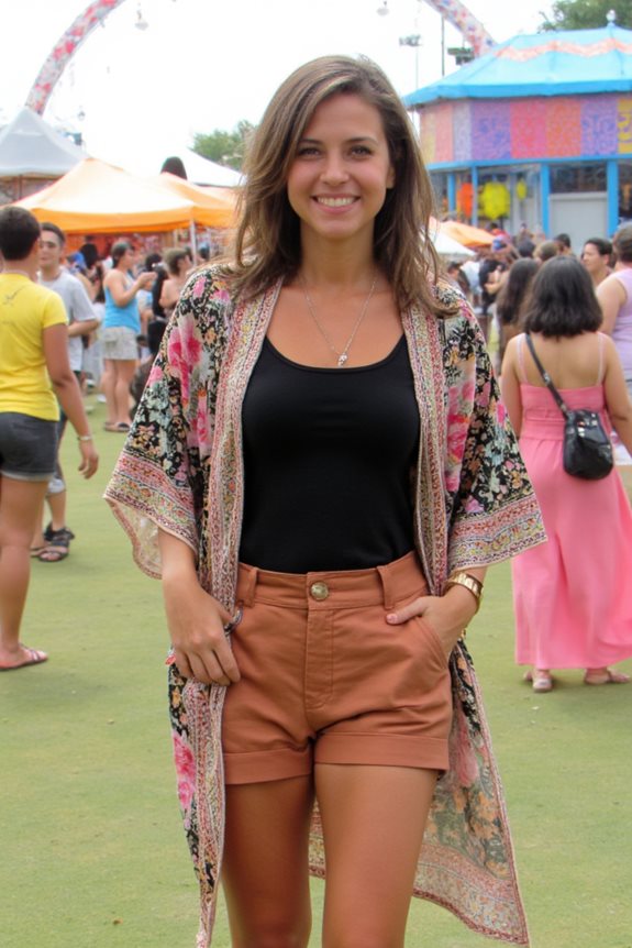 sophisticated boho festival outfit