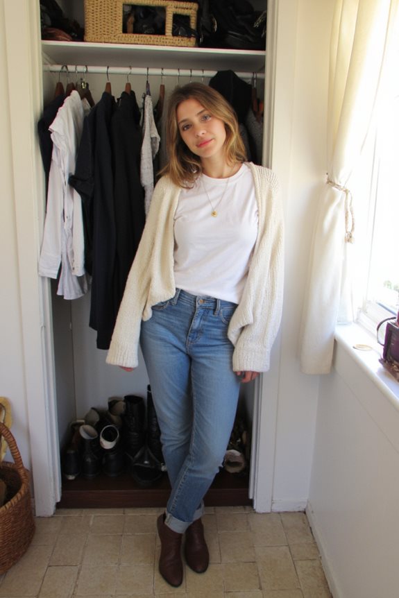 stylish outfits in small spaces